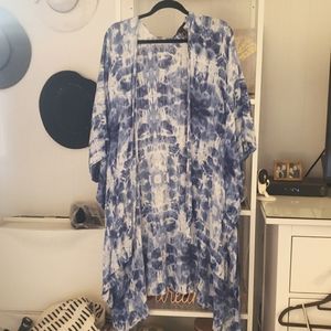 Open draped cover-up